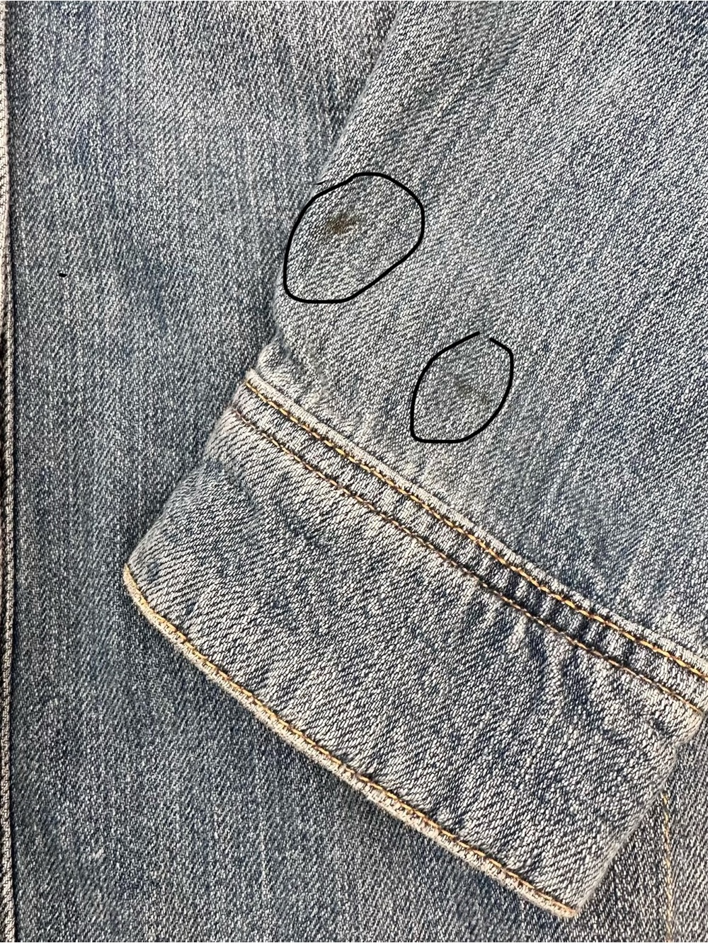 Free People Distressed Long Denim Jacket - Picture 11 of 11